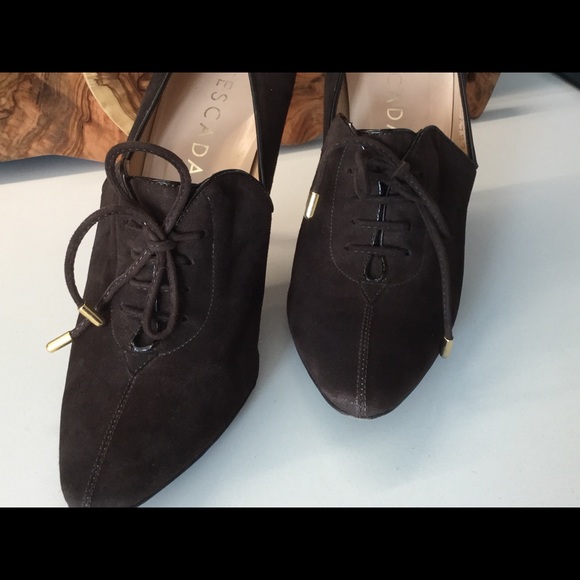 Escada brown suede pumps - Picture 4 of 8